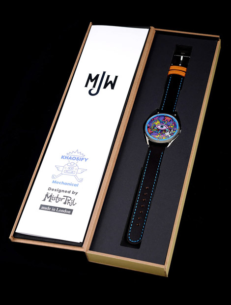 Mr Jones Watches - Mister Phil Khaosify - watch in case - unique watch