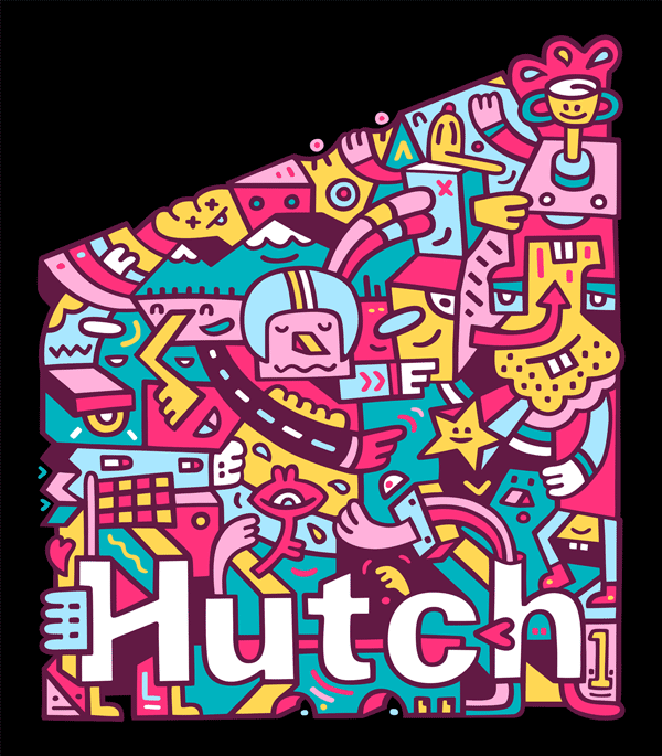 Hutch Wall Vinyl - Mister Phil Illustration Art Brighton
